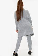 Load image into Gallery viewer, Pink 3 Piece Knitted Cardigan Loungewear Set