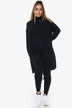 Load image into Gallery viewer, Pink 3 Piece Knitted Cardigan Loungewear Set