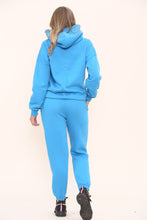 Load image into Gallery viewer, Bright Blue Oversized Front Pocket Pullover Hoodie Cuffed Joggers Loungewear Set