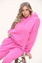Load image into Gallery viewer, Bright Blue Oversized Front Pocket Pullover Hoodie Cuffed Joggers Loungewear Set
