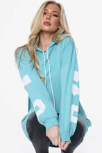 Load image into Gallery viewer, White Buffalo Slogan Print Oversized Hoodie