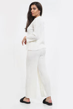 Load image into Gallery viewer, White Long Sleeve Loungewear Shirt and Pants