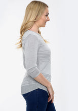 Load image into Gallery viewer, White V Shape Filigree Knitted Jumper