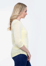 Load image into Gallery viewer, White V Shape Filigree Knitted Jumper
