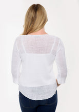 Load image into Gallery viewer, White Cuff Details Filigree Knitted Jumper