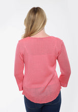 Load image into Gallery viewer, White Cuff Details Filigree Knitted Jumper