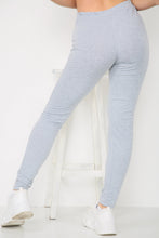 Load image into Gallery viewer, White Brooklyn Printed Stretch Leggings