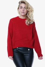 Load image into Gallery viewer, White Open Knit Turtle Neck Jumper