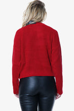 Load image into Gallery viewer, White Open Knit Turtle Neck Jumper