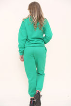 Load image into Gallery viewer, Parrot Green Oversized Sweatshirt & Cuff Joggers Loungewear Set