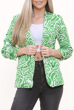 Load image into Gallery viewer, Orange Printed Tailored Blazer