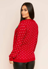 Load image into Gallery viewer, Red Elf Knitted Christmas Jumper