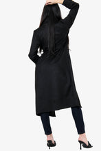 Load image into Gallery viewer, Wine Suedette Longline Belted Jacket