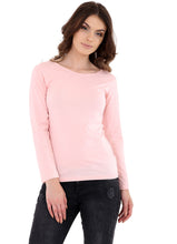 Load image into Gallery viewer, Yellow Plain Long Sleeve Basic T-Shirt