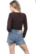 Load image into Gallery viewer, Yellow Plain Long Sleeve Basic T-Shirt