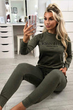 Load image into Gallery viewer, Grey Ye Saint West Slogan Loungewear