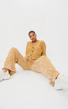 Load image into Gallery viewer, Camel Cable Cropped Cardigan