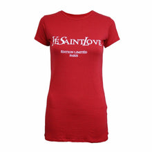Load image into Gallery viewer, Red Ye Saint Love Short Sleeve Printed T-shirt