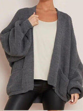 Load image into Gallery viewer, Women Crop Balloon pocket Cardigan Chunky Knitted Oversized Ladies Jumper Tops
