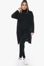 Load image into Gallery viewer, Pink 3 Piece Knitted Cardigan Loungewear Set
