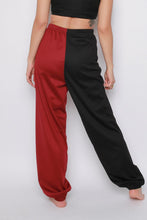 Load image into Gallery viewer, Wine 50/50 High Waisted Joggers
