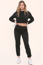 Load image into Gallery viewer, White Quilted Cropped Co-Ord Set
