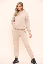 Load image into Gallery viewer, Bright Blue Oversized Front Pocket Pullover Hoodie Cuffed Joggers Loungewear Set
