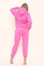 Load image into Gallery viewer, Bright Blue Oversized Front Pocket Pullover Hoodie Cuffed Joggers Loungewear Set
