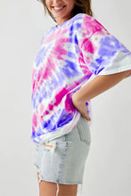 Load image into Gallery viewer, Orange Tie Dye Heart Tee Dress
