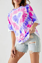 Load image into Gallery viewer, Orange Tie Dye Heart Tee Dress
