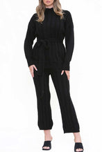 Load image into Gallery viewer, GreyTie Waist Jumper and Trousers Co-ord Set
