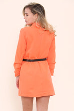 Load image into Gallery viewer, Orange Belted Longline Blazer
