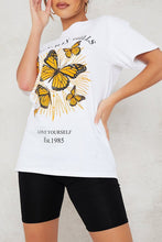Load image into Gallery viewer, White Beverley Hills Butterfly Oversized Tee
