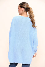 Load image into Gallery viewer, White Dip Hem Oversized Jumper
