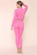 Load image into Gallery viewer, White Exposed Seam Co-Ord Set
