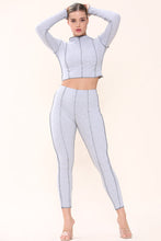 Load image into Gallery viewer, White Exposed Seam Co-Ord Set
