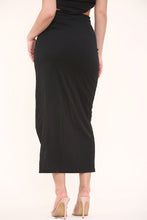 Load image into Gallery viewer, Orange High Slit Long Skirt
