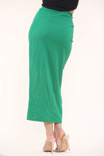 Load image into Gallery viewer, Orange High Slit Long Skirt
