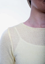 Load image into Gallery viewer, White Cuff Details Filigree Knitted Jumper
