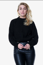 Load image into Gallery viewer, Red Open Knit Turtle Neck Jumper
