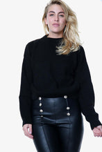 Load image into Gallery viewer, White Open Knit Turtle Neck Jumper
