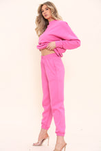 Load image into Gallery viewer, Parrot Green Oversized Sweatshirt &amp; Cuff Joggers Loungewear Set
