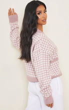 Load image into Gallery viewer, Petite Green Check Oversized Cardigan
