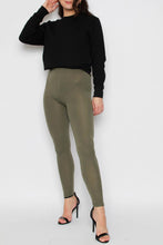 Load image into Gallery viewer, Wine Plain Viscose Leggings
