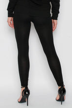 Load image into Gallery viewer, Wine Plain Viscose Leggings
