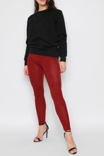 Load image into Gallery viewer, Wine Plain Viscose Leggings
