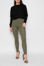 Load image into Gallery viewer, Wine Plain Viscose Leggings
