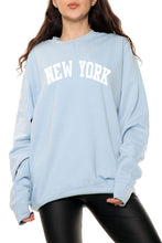Load image into Gallery viewer, White New York Oversized Sweatshirt
