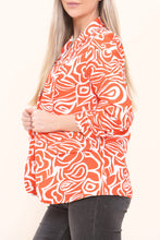 Load image into Gallery viewer, Orange Printed Tailored Blazer
