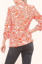 Load image into Gallery viewer, Orange Printed Tailored Blazer
